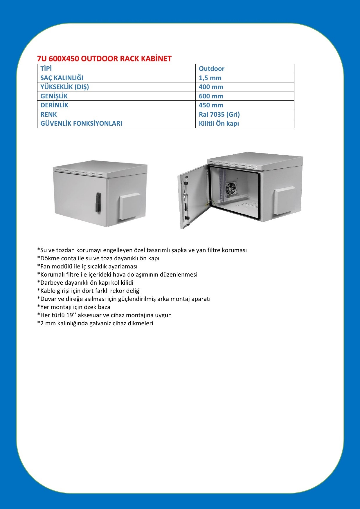 7U 600X450 OUTDOOR DATASHEET-1